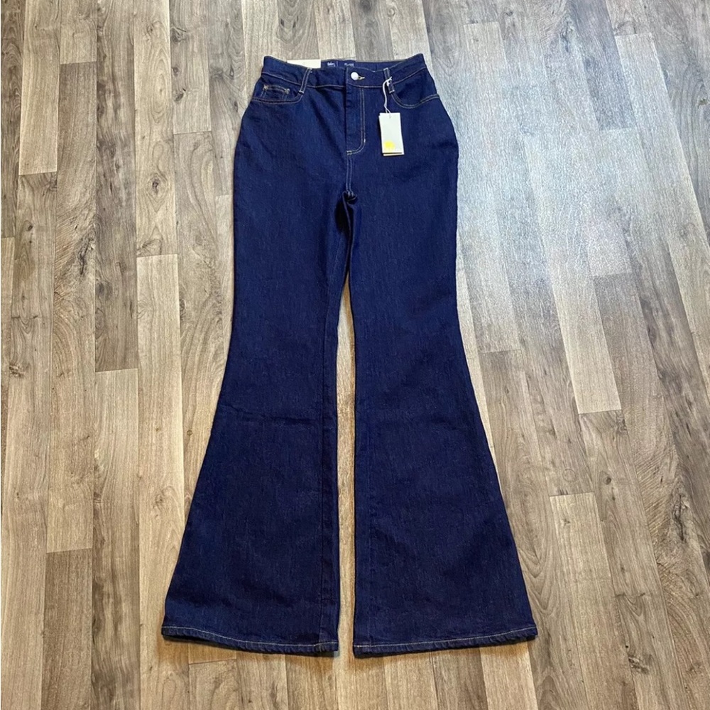 Boden Denim High Rise Flare Jeans Size 4R Women's blue jeans 100% cotton NWT
